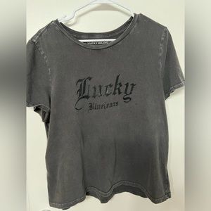 Black Lucky Brand women’s XL tee shirt